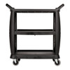 Carlisle CC203603 Bussing Cart, 22" x 18", Black