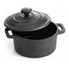 Tablecraft CW30110 8 oz Cast Iron Casserole with Lid, 4" dia x 1-3/4"