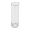 GET V-21-CL Clear Polycarbonate Accent Vase, 4" dia. x 13"H