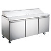 Omcan PT-CN-1778-HC 70" Refrigerated Prep Table, 3-Section, React Mount Omcan PT-CN-1778-HC 70" Refrigerated Prep Table, 3-Section, React Mount