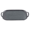 Tablecraft 10048 Faux Cast Iron 20-3/8" x 13-1/4" Melamine Serving Tray