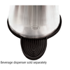 Tablecraft 10CSBK Dispenser Drip Tray, 10-1/8" dia., Black Rubber