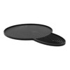 Tablecraft 10CSBK Dispenser Drip Tray, 10-1/8" dia., Black Rubber