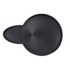 Tablecraft 10CSBK Dispenser Drip Tray, 10-1/8" dia., Black Rubber