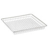 Tablecraft 10522 Stainless Steel Square Wire Serving Basket, 9" x 9" x 1"