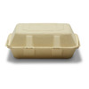 Tellus 433473 Hinged Container, Beige, 9" x 9" (200/Case)