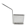 Tablecraft 10970 Square Wire Serving Basket, 4" x 4" x 3", Stainless Steel