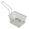 Tablecraft 10971 Rectangular Wire Serving Basket, 6" x 4" x 3", Stainless Steel