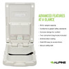 Alpine ALP411-V Vertical Baby Changing Station