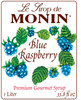 Monin Blue Raspberry Syrup, 1 Liter