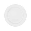 King Zak 33596 Magnificence Plastic Plate, 6-1/4", Pearl (40/Pack)