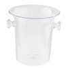 Tablecraft PB5120 Clear Wine Bucket, 3.5 qt., 8-1/2" x 8-1/8" x 8-3/8", SAN Plastic