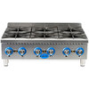 Globe GHP36G Gas Countertop Hot Plate, 36"W, 6-Burner, Natural Gas Globe GHP36G Gas Countertop Hot Plate, 36"W, 6-Burner, Natural Gas