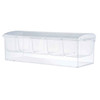 Tablecraft 10007 Bar Condiment Holder, Clear Plastic, 5 Inserts, 16-1/8" x 6-1/4" x 5"