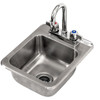 BK DDI-0909524-P-G Deep Drawn Drop-In Sink, 1-Compartment, 11-1/8"W x 13-1/2"D x 5"H BK DDI-0909524-P-G Deep Drawn Drop-In Sink, 1-Compartment, 11-1/8"W x 13-1/2"D x 5"H