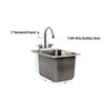 BK BK-DIS-1014-10-P-G Drop-In Sink, 1-Compartment, 10" x 14" x 9" BK BK-DIS-1014-10-P-G Drop-In Sink, 1-Compartment, 10" x 14" x 9"
