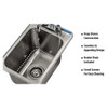 BK BK-DIS-1014-10-P-G Drop-In Sink, 1-Compartment, 10" x 14" x 9" BK BK-DIS-1014-10-P-G Drop-In Sink, 1-Compartment, 10" x 14" x 9"