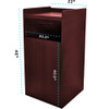 Alpine ALP476-MA Receptacle Enclosure, Mahogany Wood Alpine ALP476-MA Receptacle Enclosure, Mahogany Wood