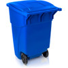 Janico 1043BL Roll-Out Waste Container, 50 gal., Blue, w/Lid Square Janico 1043BL Roll-Out Waste Container, 50 gal., Blue, w/Lid Square