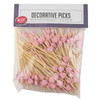Tablecraft 11205 Decorative Picks, Wooden, Hearts (Pack/100pcs)