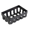 Tablecraft 11694 Forge Collection Rectangular Basket, 10.25" x 6.5", Black Steel