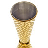 Barfly M37202GD Diamond Lattice Japanese Jigger, 1 & 2 oz, Gold Plated Barfly M37202GD Diamond Lattice Japanese Jigger, 1 & 2 oz, Gold Plated