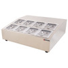 Omcan RS-CN-0008 28" Countertop Refrigerated Prep Rail with 8 x GN 1/6 Pans Capacity Omcan RS-CN-0008 28" Countertop Refrigerated Prep Rail with 8 x GN 1/6 Pans Capacity