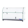 Omcan 22" Countertop Food Display Case with Curved Front Glass and 45L capacity