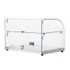 Omcan 22" Countertop Food Display Case with Curved Front Glass and 45L capacity