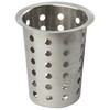 Tablecraft 34 Flatware Cylinder, 4-1/2" dia. x 5-1/2", Stainless Steel