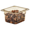 Cambro 64HP150 Food Pan, 1/6 Size, 4" Deep, Amber, Non-Stick, Hi-Temp Cambro 64HP150 Food Pan, 1/6 Size, 4" Deep, Amber, Non-Stick, Hi-Temp