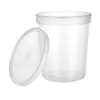 King Zak 02213 Plastic Deli Container w/Lid 32oz. (24/Pack) King Zak 02213 Plastic Deli Container w/Lid 32oz. (24/Pack)