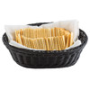 Tablecraft M2474 Handwoven Basket, 9-1/4x6-1/4x3-1/4, Oval, Black