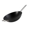 Imusa LCI-19008 Wok Light Cast Iron, 14" Stainless Steel Handle