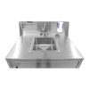 OMCAN 46788 Portable Hand Sink, 12" x 14" x 6" bowl, 9-1/2" Backsplash