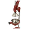 OMCAN 23576 Juice Extractor, Manual, 5" Cutter Plate, Red Cast Iron