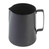 Tablecraft 12063 Frothing Cup, 36 oz., Stainless Steel, Black