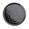 Tablecraft 12533 Ridge Collection Serving Plate, 9", Round, Black