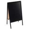 Tablecraft 12525 A-Frame Stand, 24" x 25" x 41", Chalkboard Black Tablecraft 12525 A-Frame Stand, 24" x 25" x 41", Chalkboard Black