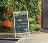 Chefmaster 90034 A-Frame Sidewalk Sign, Black Surface Chefmaster 90034 A-Frame Sidewalk Sign, Black Surface