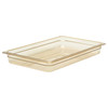 Cambro 12HP150 Food Pan, Full Size, 2-1/2" Deep, Amber