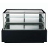 Dukers DDM60R 60" Refrigerated Cake Display Case, Three-Section, Straight Glass