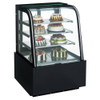 Dukers DDM36R-CB 36" Refrigerated Cake Display Case, Three-Section, Curved Glass