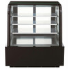 Dukers DDM48R-CB 48" Refrigerated Cake Display Case, Three-Section, Curved Glass