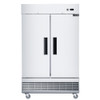Dukers D47EF 47 1/4" Two-Section Reach-In Freezer, Shallow Depth, Bottom Mount