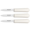 Dexter 15383 Cook's Style Paring Knife, 3-1/4", White 3pchandle (3pc/Pack)