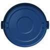 Carlisle 84104514 Bronco Round Waste Container Lid, for 44 Gallon, Blue