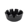 Tablecraft C263B-1 Classic Ashtrays, 4", Plastic, Black, (12/Pack)