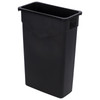 Carlisle 34202303 TrimLine Rectangle Trash Container, 23 Gallon, Black