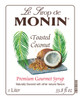 Monin Toasted Coconut, 1 Liter